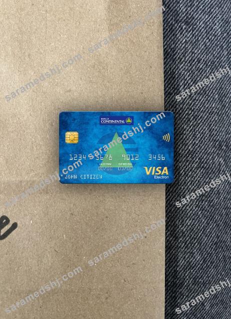 Paraguay Banco Continental S.A.E.C.A. bank visa electron card photolook front